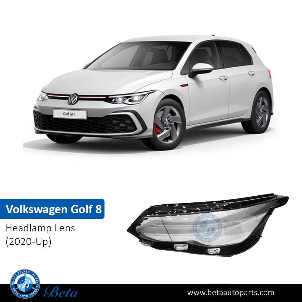 Volkswagen Golf 8 (2020-Up), Headlamp Lens (Left), China, 5H1941029 Volkswagen Golf 8 (2020-Up), Headlamp Lens (Left), China, 5H1941029